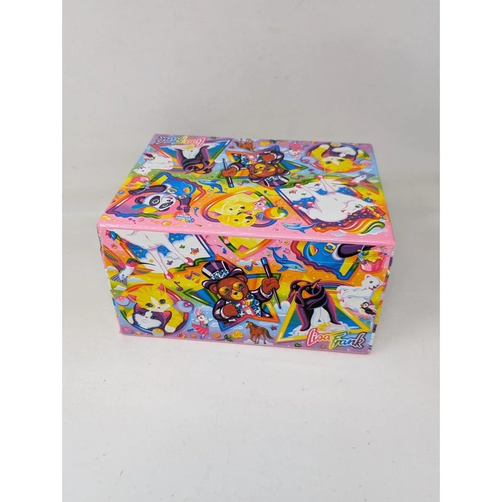 Vintage Lisa Frank Classic Jewelry Keepsake Box Drawer Organizer 90s Y2K READ